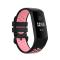  Fitbit Charge 4/3 Silikon Träningsarmband Svart/Ljus Rosa