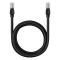 BASEUS BASEUS 2 m Cat5 RJ45 Nätverkskabel Svart