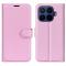  Xiaomi 17T Pro Fodral Litchi Läder Ljus Rosa