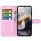  Motorola Moto G56 5G Fodral Litchi Läder Ljus Rosa