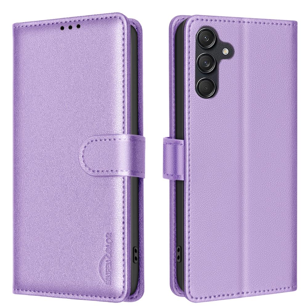  Samsung Galaxy S25 FE Fodral RFID Läder Lila