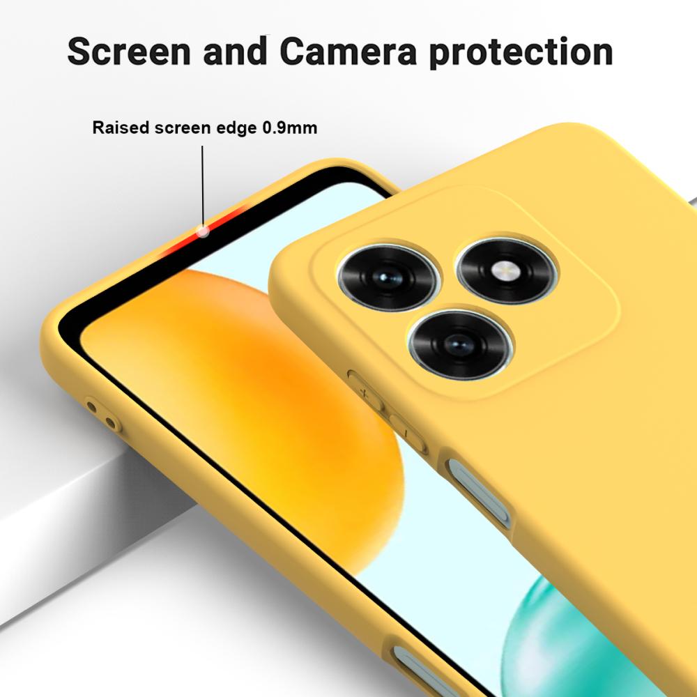  Honor X5c Plus Skal Liquid Silikon Gul