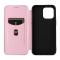  iPhone 14 Pro Max Fodral Flip Kolfiber Textur Roséguld
