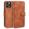 DG.MING iPhone 13 Mini - DG.MING Retro Läder Fodral - Brun