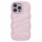  iPhone 14 Pro Max Mobilskal Wavy Textur Rosa
