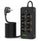 Tech-Protect Tech-Protect 2 m Förgreningsdosa Med USB-C/USB-A Svart