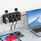 Tech-Protect Tech-Protect 2 m Förgreningsdosa Med USB-C/USB-A Svart