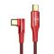 MCDODO Mcdodo 1.2m 100W USB-C/USB-C Elbow Laddkabel Röd