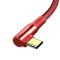 MCDODO Mcdodo 1.2m 100W USB-C/USB-C Elbow Laddkabel Röd
