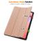 Samsung Galaxy Tab S10 Lite Fodral Tri-Fold Pennhållare Roséguld