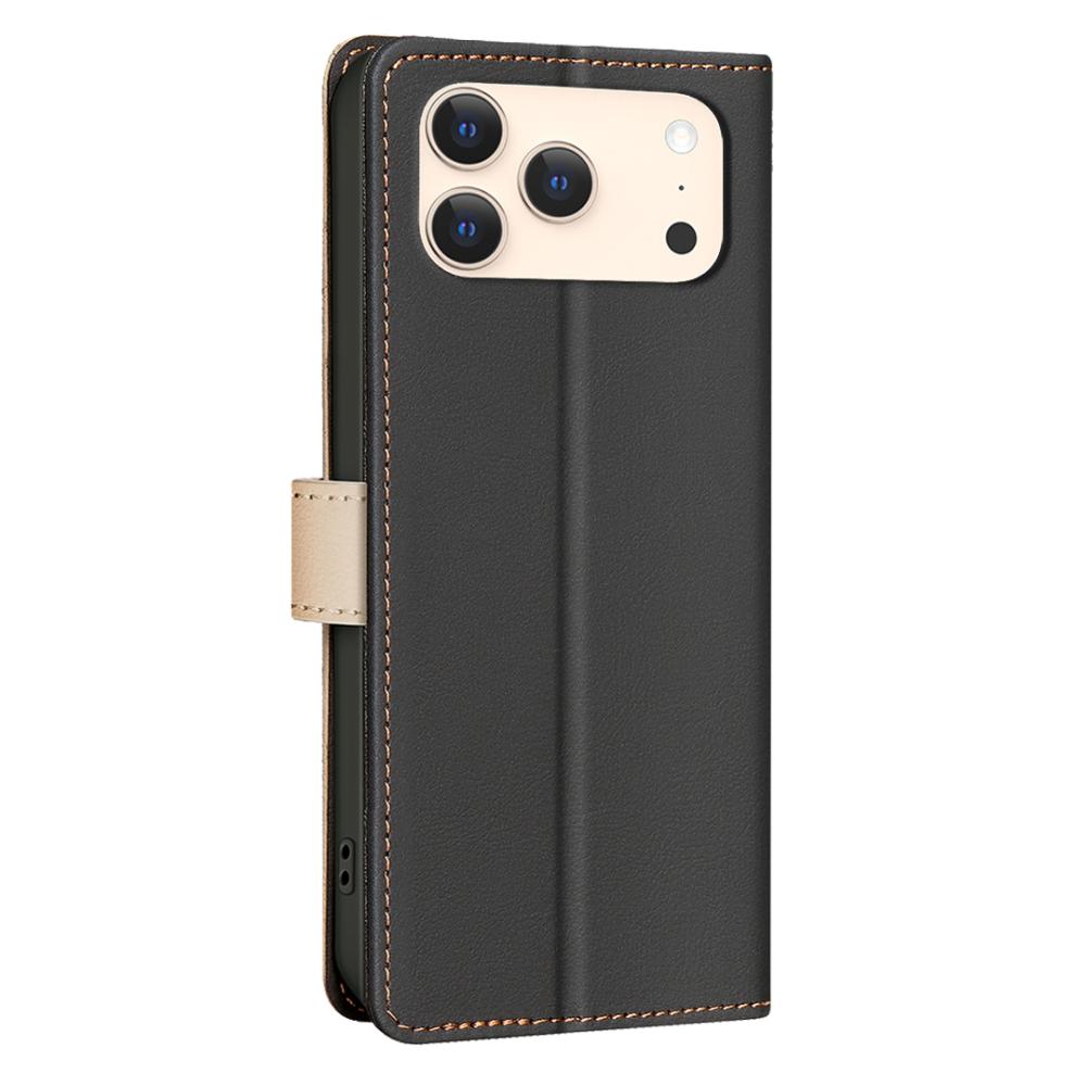 BINFEN BINFEN iPhone 17 Pro Max Fodral RFID Splicing Color Svart