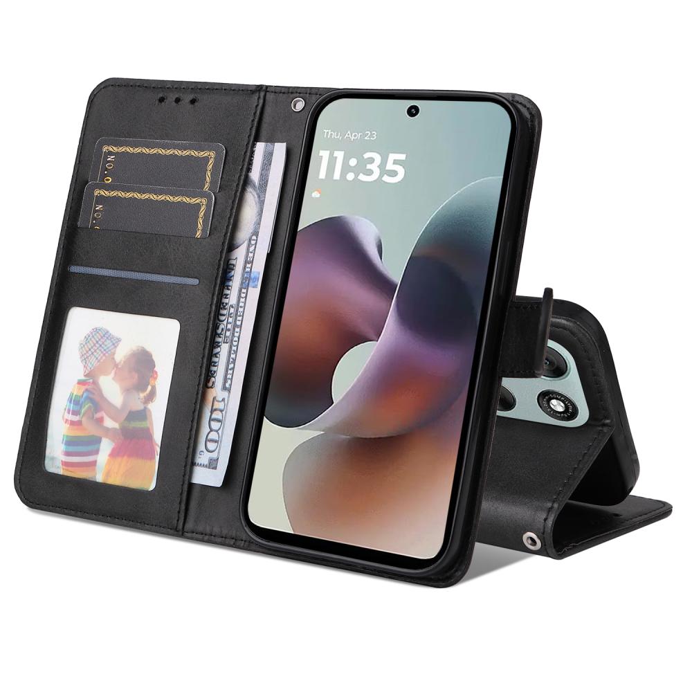  Motorola Moto G56 5G Fodral Läder Svart