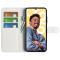  Google Pixel 8 Fodral Litchi Textur Vit