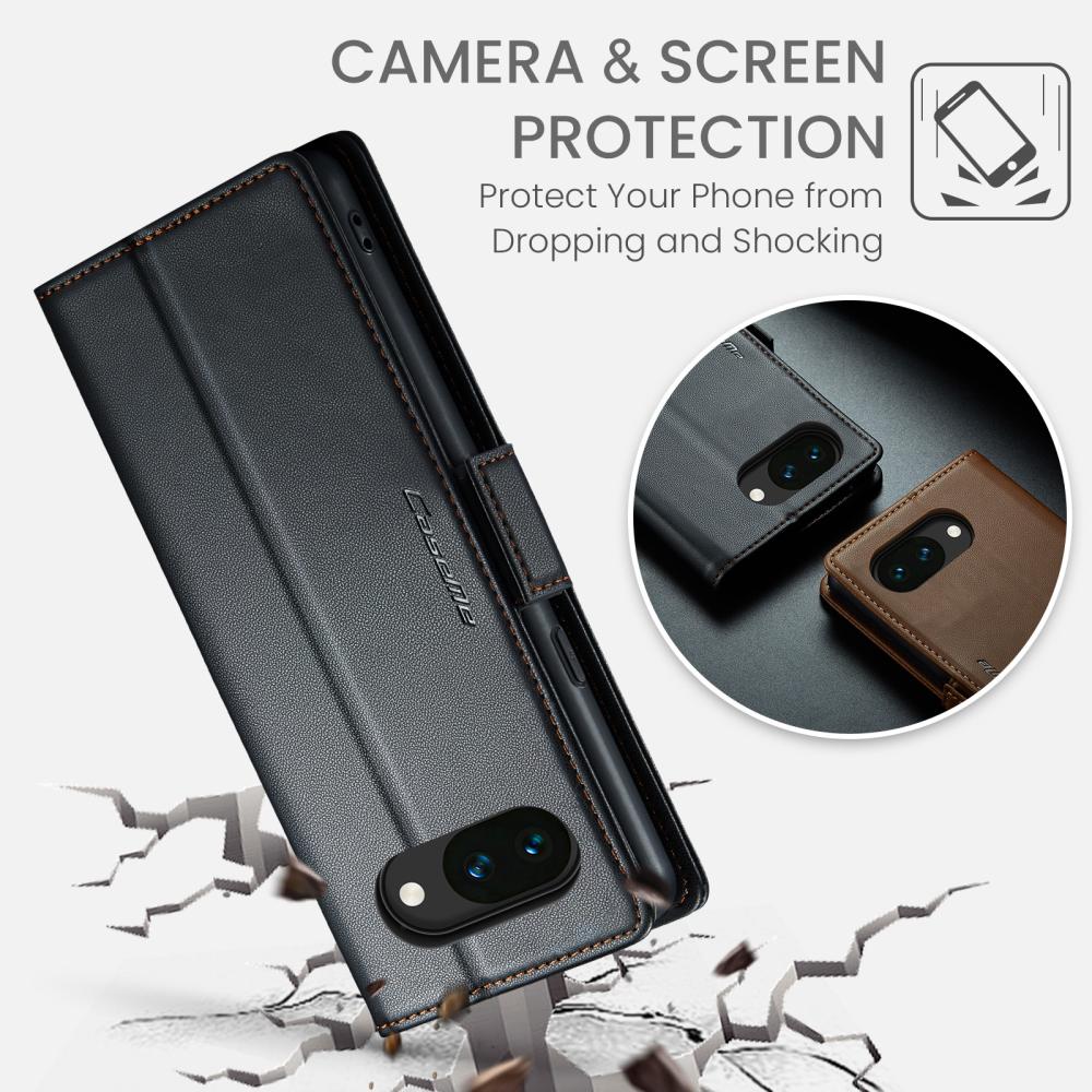 CASEME CASEME Google Pixel 10a Fodral RFID Läder Svart
