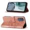  Motorola Moto G62 5G Fodral Med Fjäril Tryck Roséguld