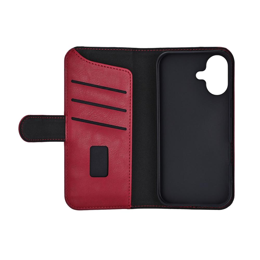 Gear Gear iPhone 17 Fodral MagSafe Läder Deep Red