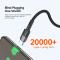 ESSAGER ESSAGER 50cm 60W PD USB-C - USB-C Laddningskabel Svart