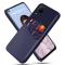  Huawei P40 Lite - Skal med plats för kort - Mörk Blå