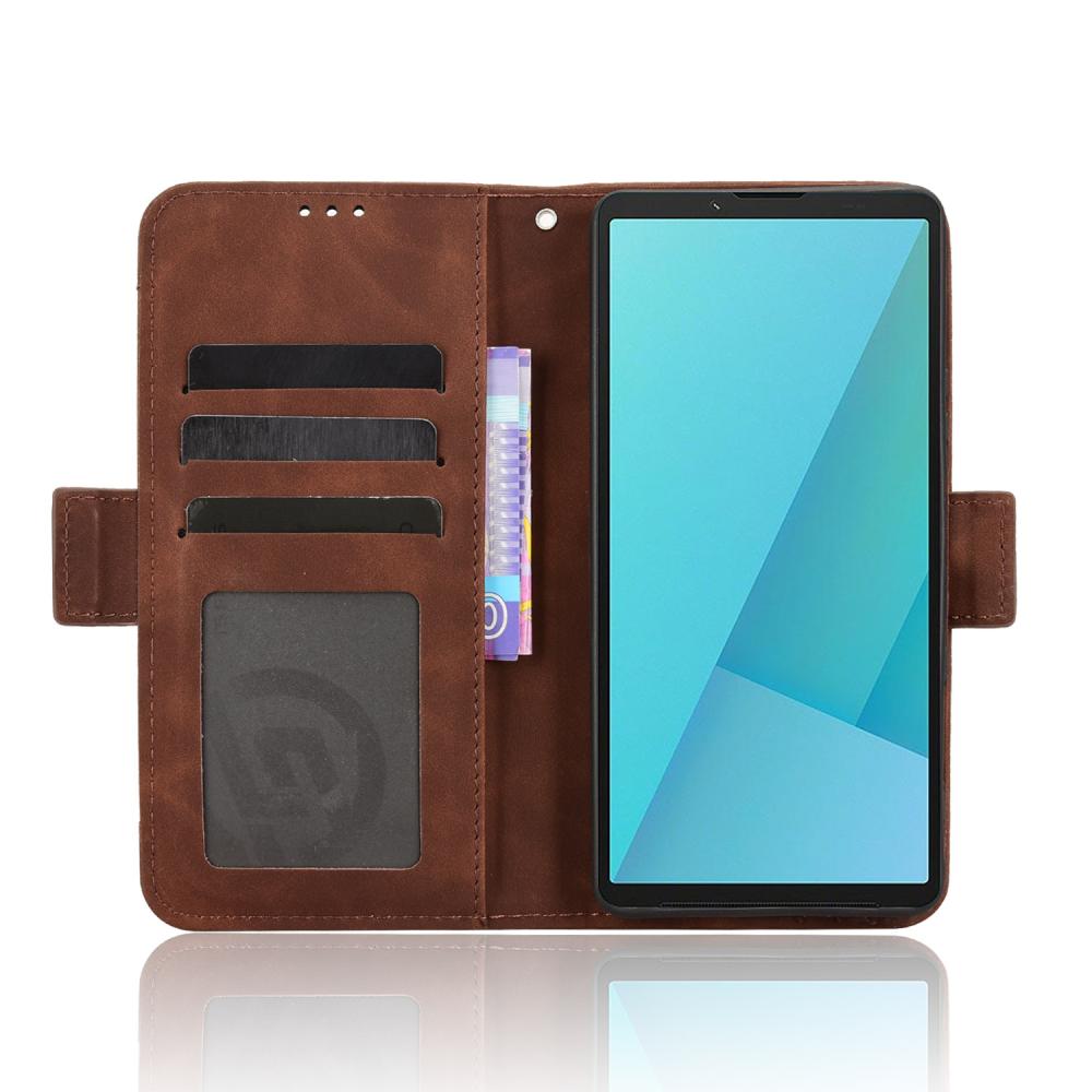  Sony Xperia 10 VII Fodral Med Avtagbart Kortfodral Brun