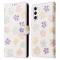  Samsung Galaxy S26 Plus Fodral RFID Läder Färgglada Blommor