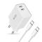 Tech-Protect Tech-Protect 25W Väggladdare PD Inkl. USB-C Kabel UltraBoost Vit