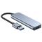 Tech-Protect Tech-Protect 5in1 USB-A Hub USB-C / USB-A Grå