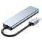Tech-Protect Tech-Protect 5in1 USB-A Hub USB-C / USB-A Grå