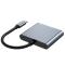 Tech-Protect Tech-Protet 3in1 USB-C Hub USB-A / HDMI / USB-C Grå