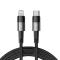 Tech-Protect Tech-Protect 2 m 20W/3A PD Lightning - USB-C Kabel UltraBoost Grå