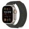  Apple Watch 42/44/45/46/49 mm Armband Justerbart Nylon Svart