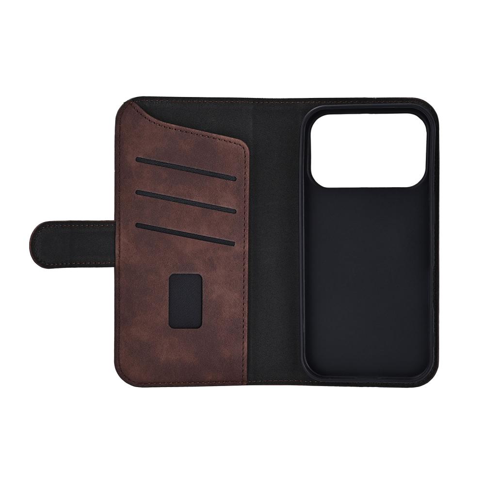 Gear Gear iPhone 17 Pro Fodral MagSafe Läder Brun