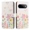  Google Pixel 9 Pro XL/10 Pro XL Fodral Med Mönster Blommor