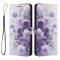  Motorola Edge 70 Fodral Med Tryck Lila Rosor