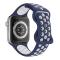 ColorPop Sportarmband Dual-Color Apple Watch 42/41/40/38 mm (M/L) Blå/Vit