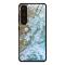  Samsung Galaxy S24 Skal Marmor Härdat Glas Beach
