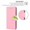  Samsung Galaxy S23 Fodral Läder Ljus Rosa