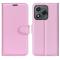  Honor 400 Smart Fodral Litchi Läder Ljus Rosa