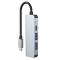 Tech-Protect Tech-Protect 4in1 USB-C Hub USB-A / HDMI / USB-C Grå