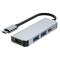 Tech-Protect Tech-Protect 4in1 USB-C Hub USB-A / HDMI / USB-C Grå