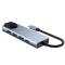 Tech-Protect Tech-Protect 5in1 USB-C Hub USB/HDMI/Ethernet/USB-C Grå