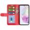  Samsung Galaxy A36 5G/A56 5G Fodral Crazy Horse Läder Röd