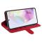  Samsung Galaxy A36 5G/A56 5G Fodral Crazy Horse Läder Röd