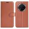  Honor Magic7 Lite Fodral Litchi Läder Brun