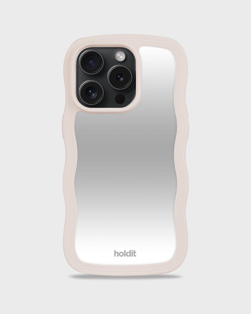 holdit holdit iPhone 14 Pro Skal Wavy Light Beige Mirror