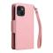  iPhone 14 Fodral 9-kort Multifunktionell Läder Roséguld