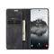 CASEME CASEME Samsung Galaxy S25 Plus Fodral Flip Retro Läder Svart