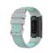  Fitbit Charge 4/3 Silikon Träningsarmband Grå/Cyan