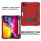 iPad Pro 11 (2018/2020/2021) - Shockproof Hybrid Skal Med Kickstand - Röd
