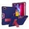  iPad Pro 11 (2018/2020/2021) - Shockproof Hybrid Skal Med Kickstand - Blå/Rosa