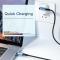 ESSAGER ESSAGER 2m 60W PD USB-C - USB-C Elbow Laddningskabel Svart